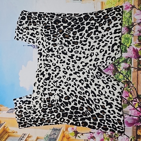 A.L.C Animal Print Silk Pants Size Large - Picture 5 of 8